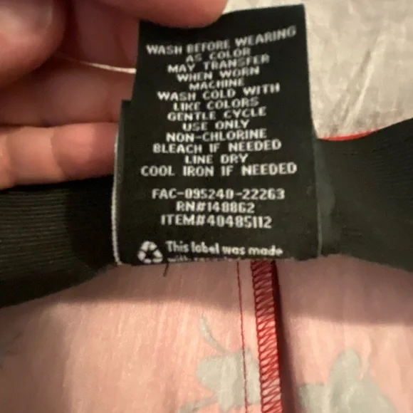 Plus size women’s 3x torrid  Disney shorts red with black Mickey ears - Picture 8 of 14